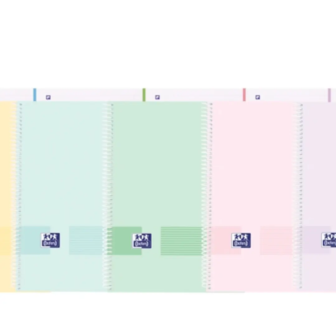Oxford Live&Go Europeanbook 1 Tapa de Plastico A4+ 5x5 - 80 Hojas - Colores Surtidos 1