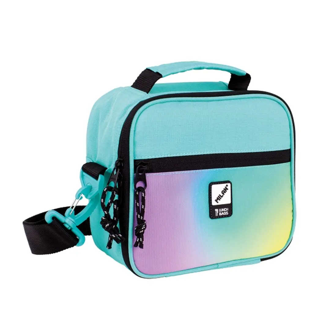 Milan Sunset Bolsa Isotermica Porta Alimentos 3,5L - Incluye 3 Recipientes para Alimentos - Interior Aislante Termico - Apertura Total - Correa Regula 1