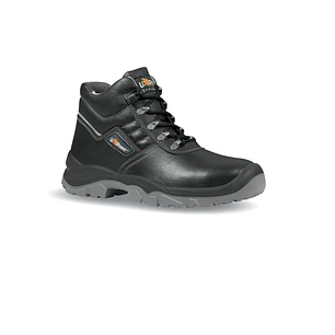 Upower Reptile RS L Calzado de Seguridad Altos - Talla 38 - Cuero Impreso Hidrofugo, Puntal en Acero, Antiperforacion, Antideslizante, Lamina de Acero