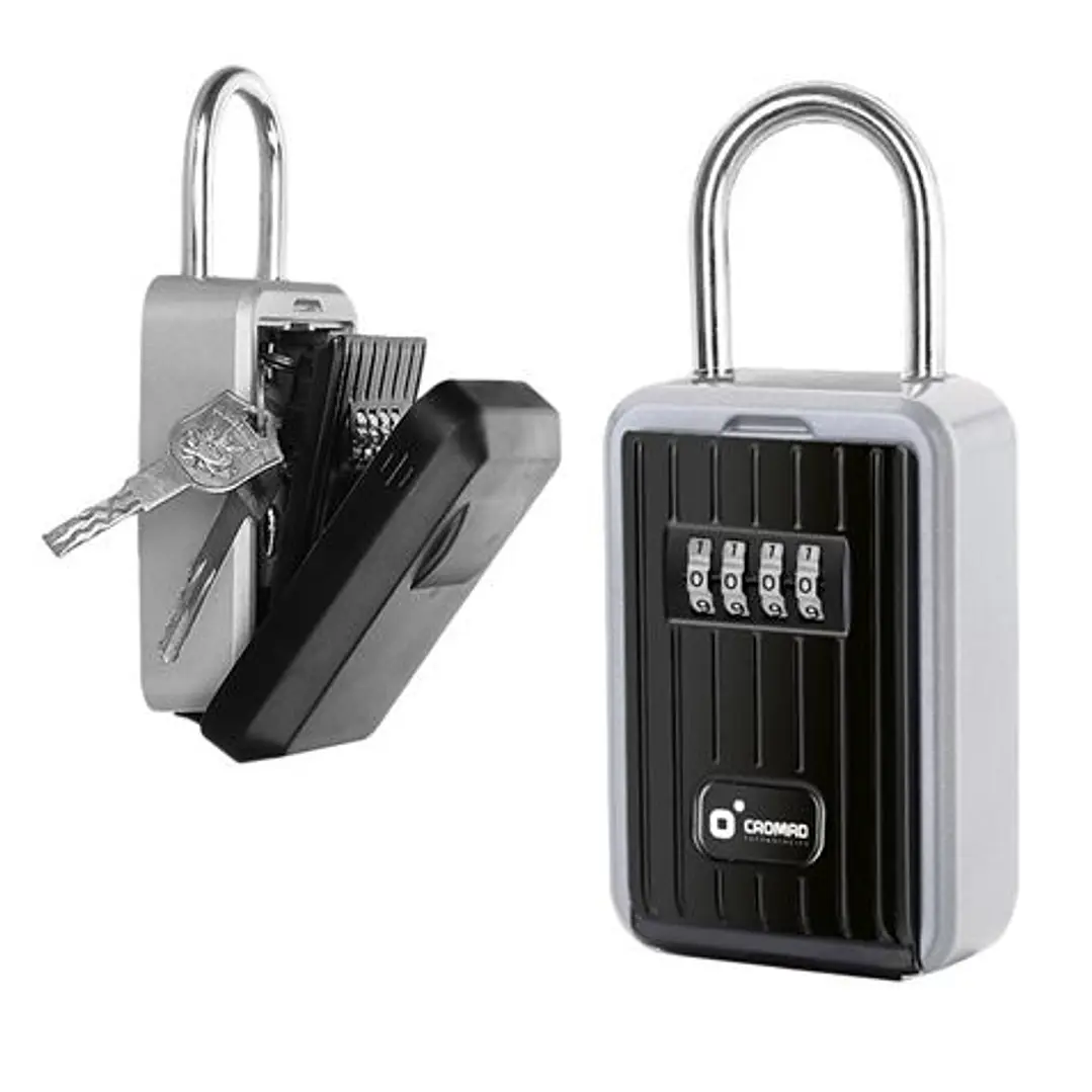 Cromad Caja de Seguridad para Llaves - Combinacion Personalizable de 4 Digitos - Gancho 1