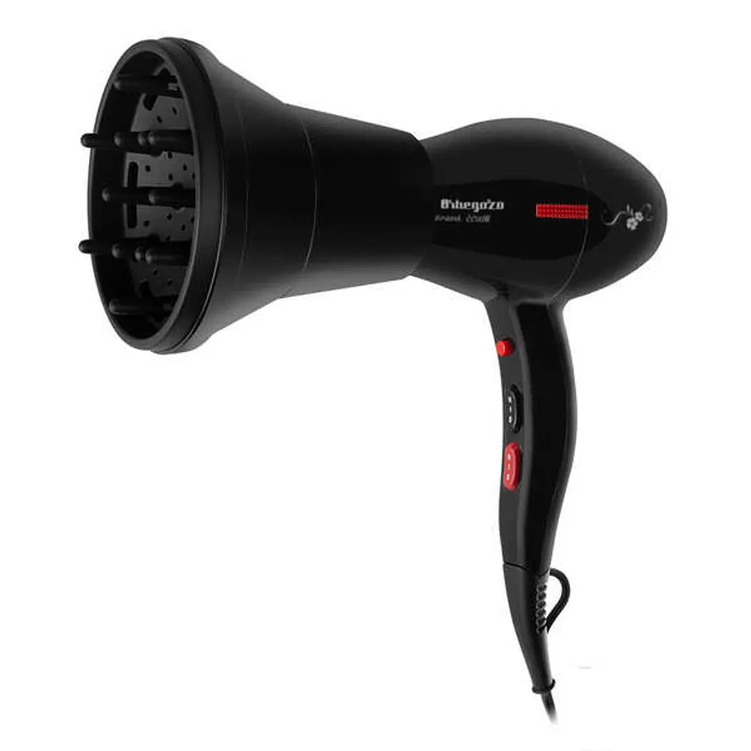 Orbegozo SE 2205 Secador Profesional - Potente Motor AC - Golpe de Aire Frio - 2 Concentradores y Difusor - Proteccion contra Sobrecalentamiento - Dis 1