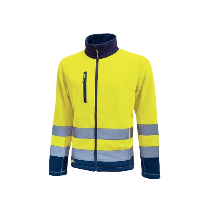 Upower Boing Chaqueta Polar con Cremallera Completa - Talla L - Bolsillos con Cremallera, Detalles Reflectantes, Proteccion DPI2, Certificacion CE - C 1