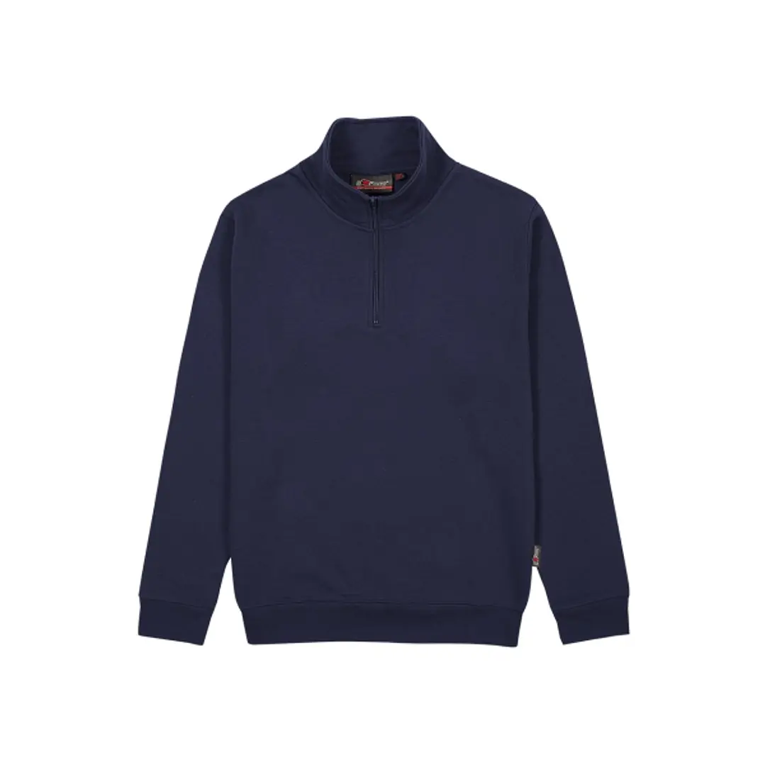 Upower Maui Sudadera con Media Cremallera - Talla 3XL - French Terry, Transpirable, Duradera, Ajuste Comodo, Mangas Ranglan, Costuras Pespunteadas, Ve 1