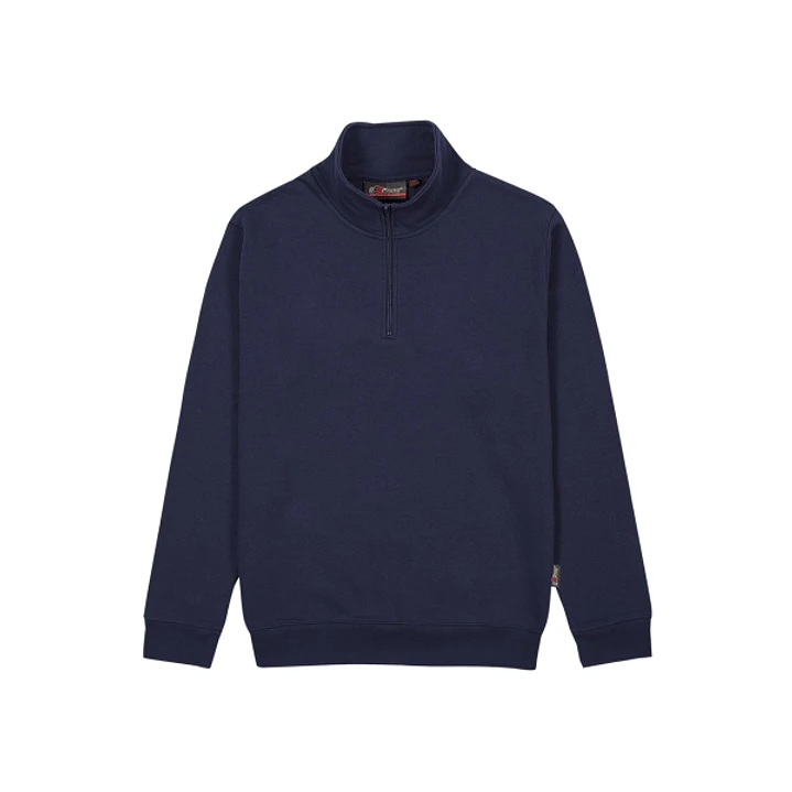 Upower Maui Sudadera con Media Cremallera - Talla 3XL - French Terry, Transpirable, Duradera, Ajuste Comodo, Mangas Ranglan, Costuras Pespunteadas, Ve 1