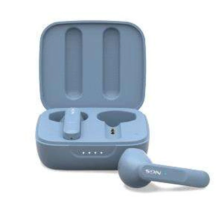 NGS Artica Move Rain Auriculares Intrauditivos Bluetooth 5.3 TWS - Manos Libres - Asistente de Voz - Autonomia hasta 7h - Base de Carga - Color Azul 1