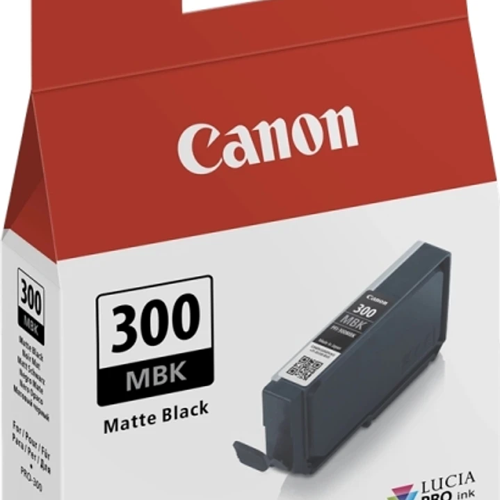 Canon PFI300 Negro Mate Cartucho de Tinta Original - 4192C001/PFI300MBK 1