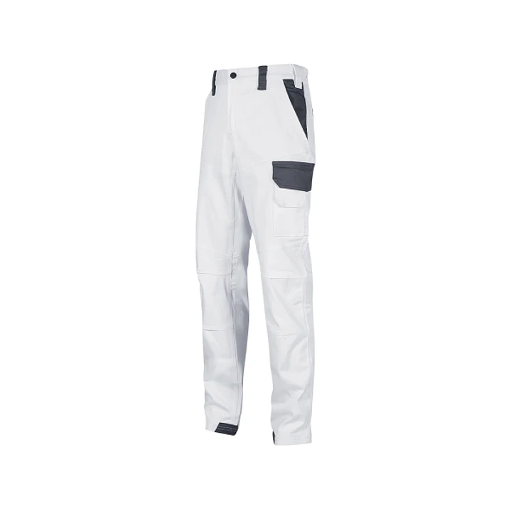 Upower Salonicco Pantalon de Trabajo - Talla M - Algodon Stretch, Multiples Bolsillos Seguros, Proteccion Lumbar Reforzada, Detalles Reflectantes, Res 1