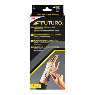 Futuro Soporte para Mano - Estabilizacion Metacarpiana - Talla L (19 - 22.9cm) - Reversible - Transpirable - Color Beige