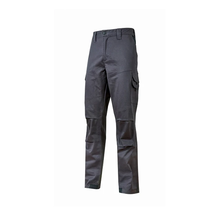 Upower Belgrado Pantalon de Trabajo Resistente - Talla S - Tela Poliester Mecanico de Algodon Elastico, Multiples Bolsillos, Cintura Elastica, Protecc 1