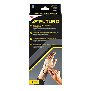 Futuro Soporte para Mano - Estabilizacion Metacarpiana - Talla M (15.9 - 19cm) - Reversible - Transpirable - Color Beige