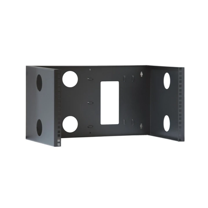 WP ROA-06603-Bu Bastidor Mural Abierto 4U - Estructura de Acero Resistente - 500x305x267mm - Color Negro 1