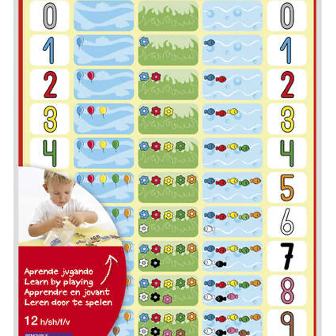 Apli Gomets Tematicos los Numeros - 660 Gomets en 12 Hojas - Ayuda a Identificar y Cuantificar Numeros - Adhesivo Removible - Ideal para Escuelas - Ad 1