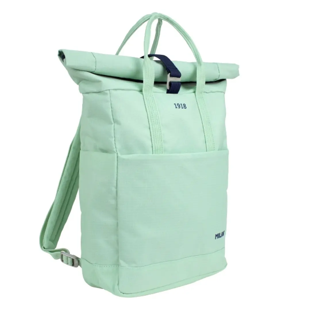 Milan Coleccion 430 Mochila Urbana 10L - Cierre Superior Enrollable - 2 Bolsillos Laterales - Bolsillo Trasero Acolchado - Asas Regulables - Color Ver 1