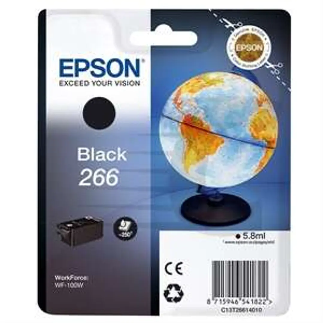 Epson T266 Negro Cartucho de Tinta Original - C13T26614010 1