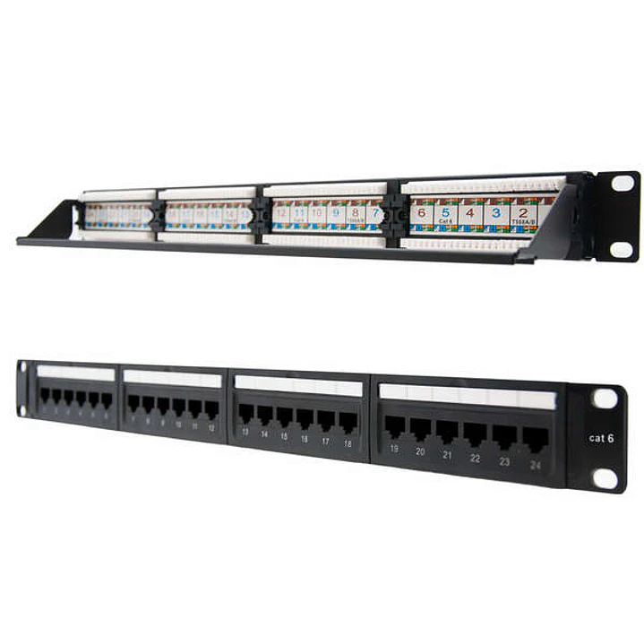 Nanocable Patch Panel 24 Puertos RJ45 Cat.6 UTP 19