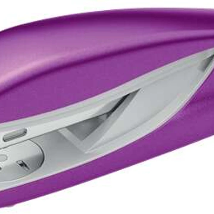 Petrus 635 WOW Grapadora Metalica + Caja de 200 Grapas - Hasta 30 Hojas - Extraegrapas Integrado - Grapado Cerrado, Abierto y Clavado - Color Violeta  1