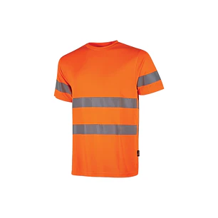 Upower Mizar Camiseta de Trabajo Alta Visibilidad - Talla XL - Bandas Reflectantes, Tejido Transpirable Nido de Abeja, Cinta Antisudor, Durabilidad Ha