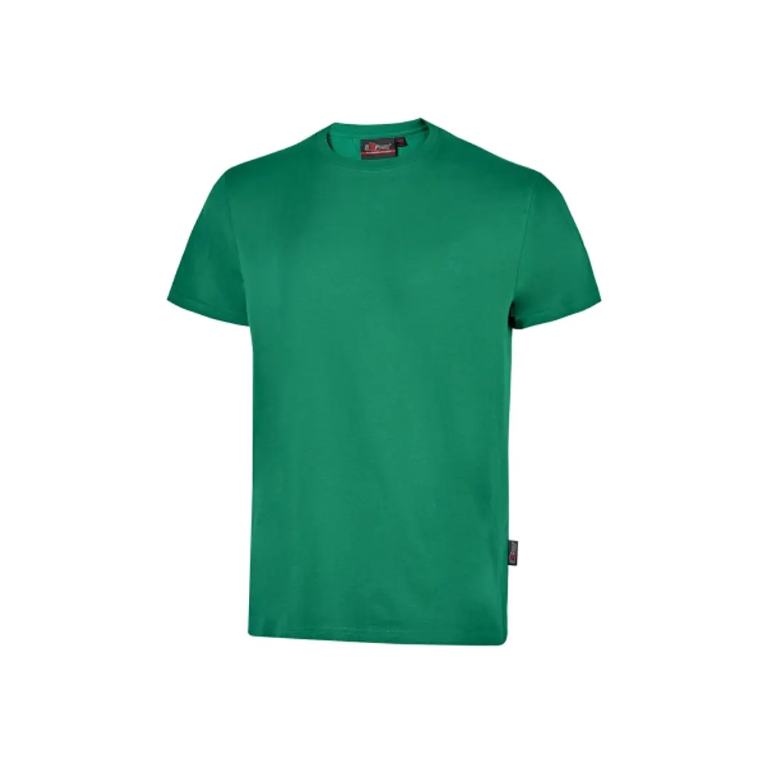 Upower Figi Camiseta de Trabajo de Algodon Cardado - Talla M - Suave y Duradera, Cuello Elastico Acanalado, Cinta Para-Sudor, Proteccion DPI1 - Color  1