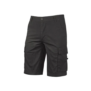 Upower Summer Bermuda Cargo Algodon Elastico - Talla 2XL - Ajuste Slim-Fit, Bolsillo Trasero con Velcro, Botones Laterales Multifuncionales, Triple Co