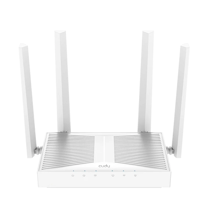 Cudy Router WiFi 6 Mesh Gigabit Dual Band AX3000 - Velocidad hasta 1000Mbps - 5 Puertos - 4 Antenas Fijas de 5dBi - Tecnologia MU-MIMO - Color Blanco 1