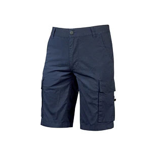 Upower Summer Bermuda Cargo de Algodon Elastico - Talla S - Ajuste Slim-Fit, Bolsillos Multifuncionales, Triple Costura, Boton Antiarañazos, Proteccio