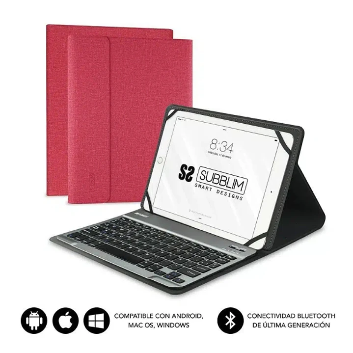 Subblim Teclado Bluetooth extraíble - Funda universal 9-10.1