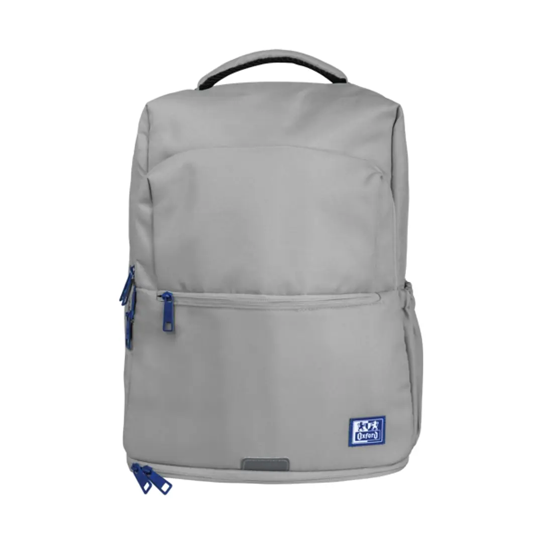 Oxford B-Out Mochila 30L - Tamaño 42x30x15cm - Bolsillo Acolchado - Asa Superior - Funda para Lluvia - Poliester Reciclado RPET - Color Gris 1