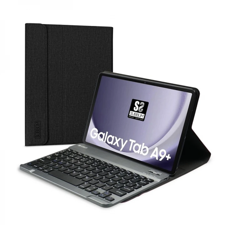 Subblim Keytab Pro BT Funda Exclusiva + Teclado para Tablet Samsung Galaxy Tab A9+ 11? - Teclado Compacto Bluetooth - Cierre Magnetico - Conecta hasta 1