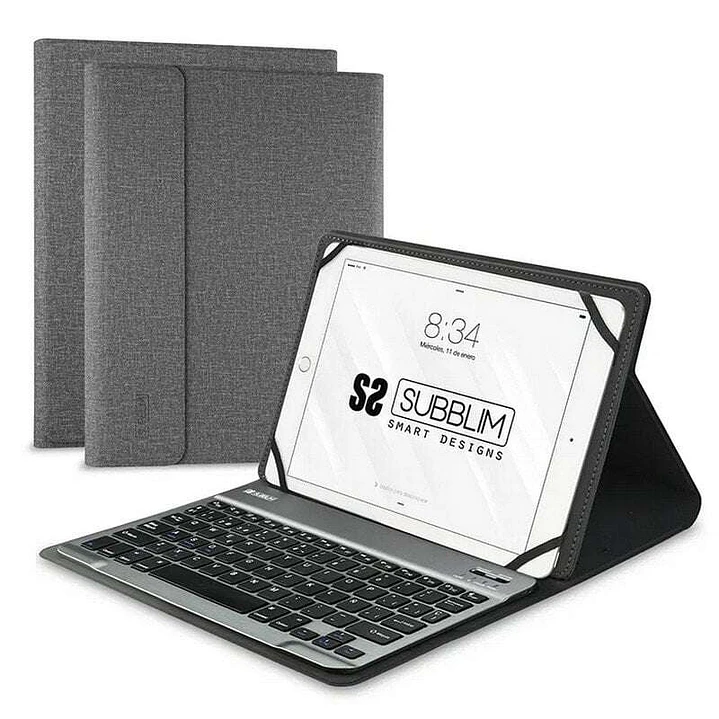 Subblim Teclado Bluetooth extraíble - Funda universal 9-10,1