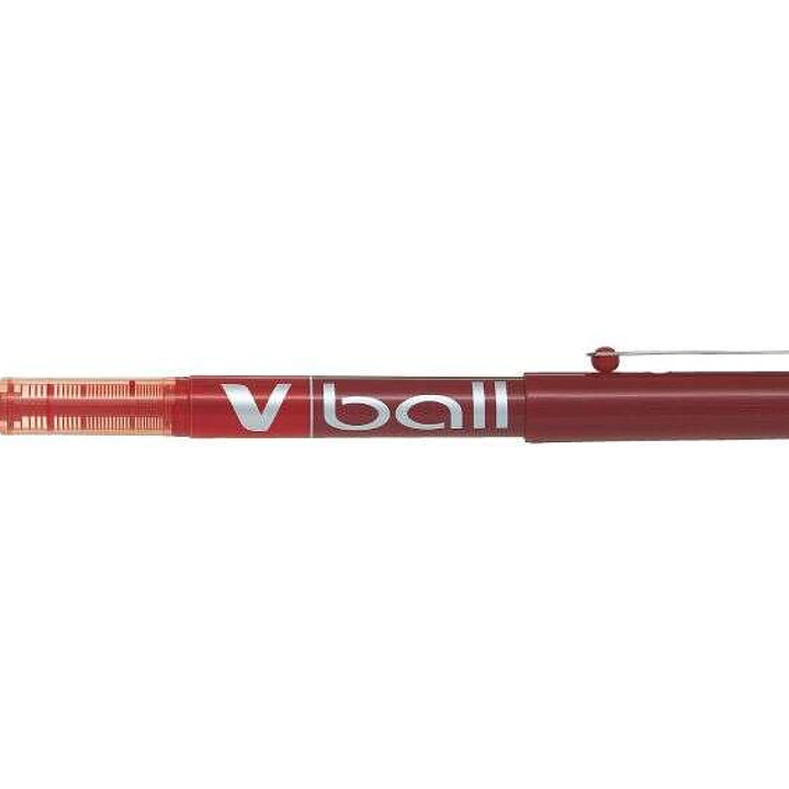 Pilot Boligrafo de Tinta Liquida V Ball 07 Rollerball - Punta de Bola Redonda 0.7mm - Trazo 0.5mm - Color Rojo 1