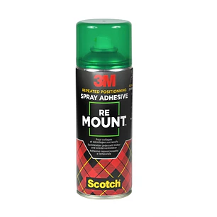 Scotch Remount Adhesivo en Spray 400ml - Union Temporal y Flexible - No Permanente - Color Transparente