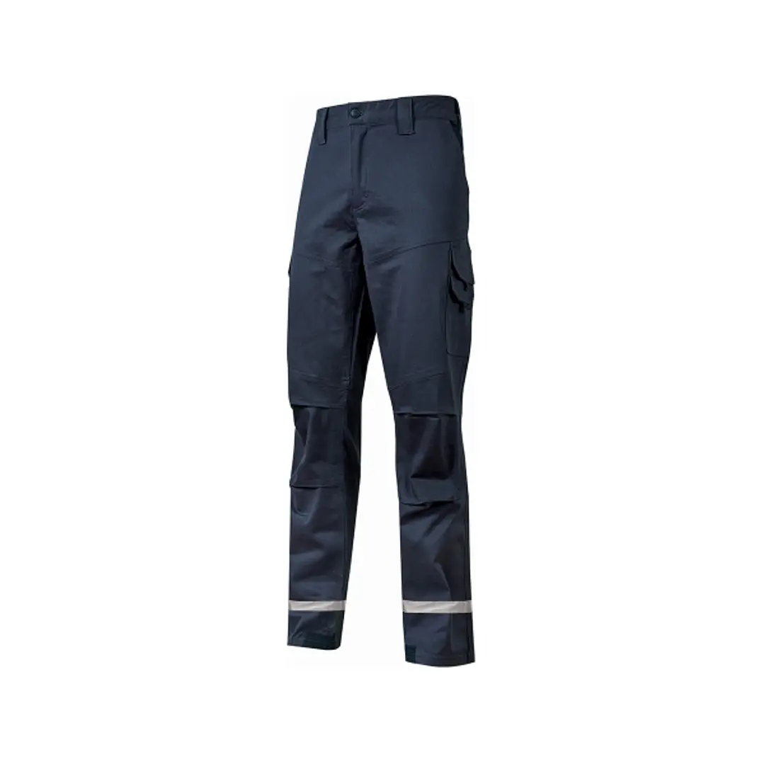 Upower Monaco Pantalones de Trabajo - Talla L - Durabilidad y Comodidad, Tejido Elastico, Multiples Bolsillos, Proteccion Lumbar, Costuras Reforzadas, 1