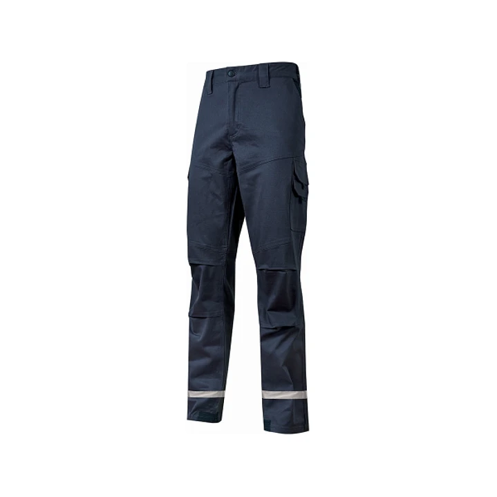 Upower Monaco Pantalones de Trabajo - Talla L - Durabilidad y Comodidad, Tejido Elastico, Multiples Bolsillos, Proteccion Lumbar, Costuras Reforzadas, 1