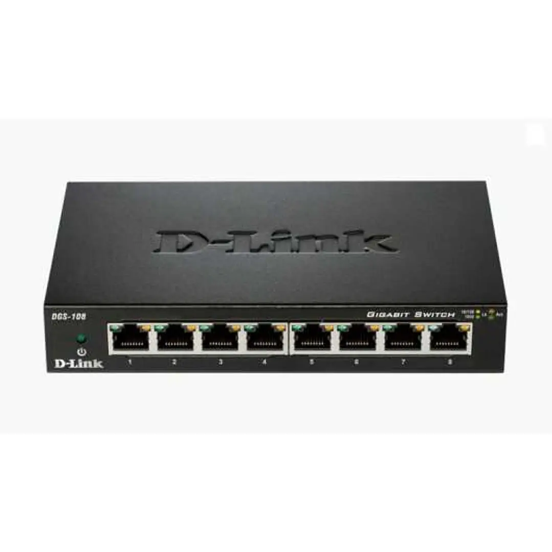 D-Link Switch 8 Puertos Gigabit 10/100/1000 Mbps 1
