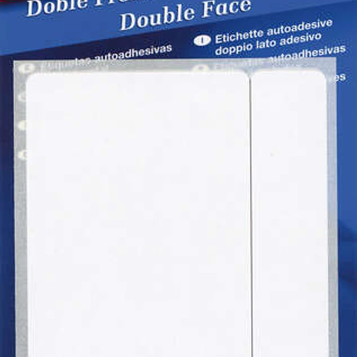 Apli Etiquetas Doble Frontal Blancas 53.0 x 82.0mm 1