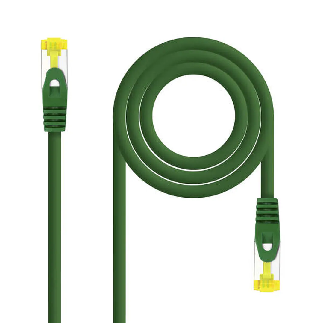 Nanocable Cable de Red Latiguillo RJ45 LSZH Cat.6a SFTP AWG26 1m - Color Verde 1