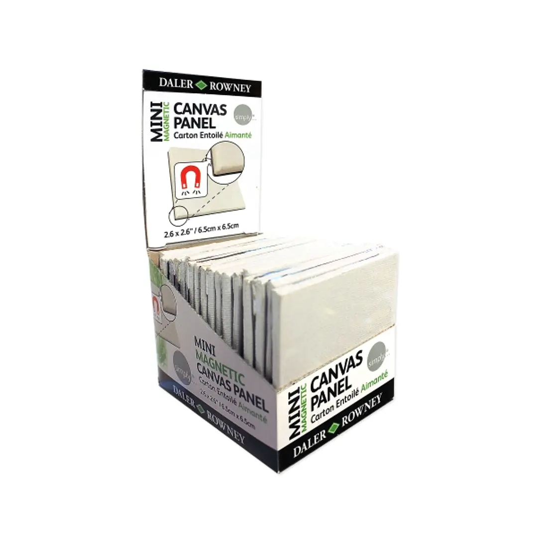 Daler Rowney Simply Lienzo Mini - 250g - Magnetico - 6.35x6.35cm -Color Blanco 1