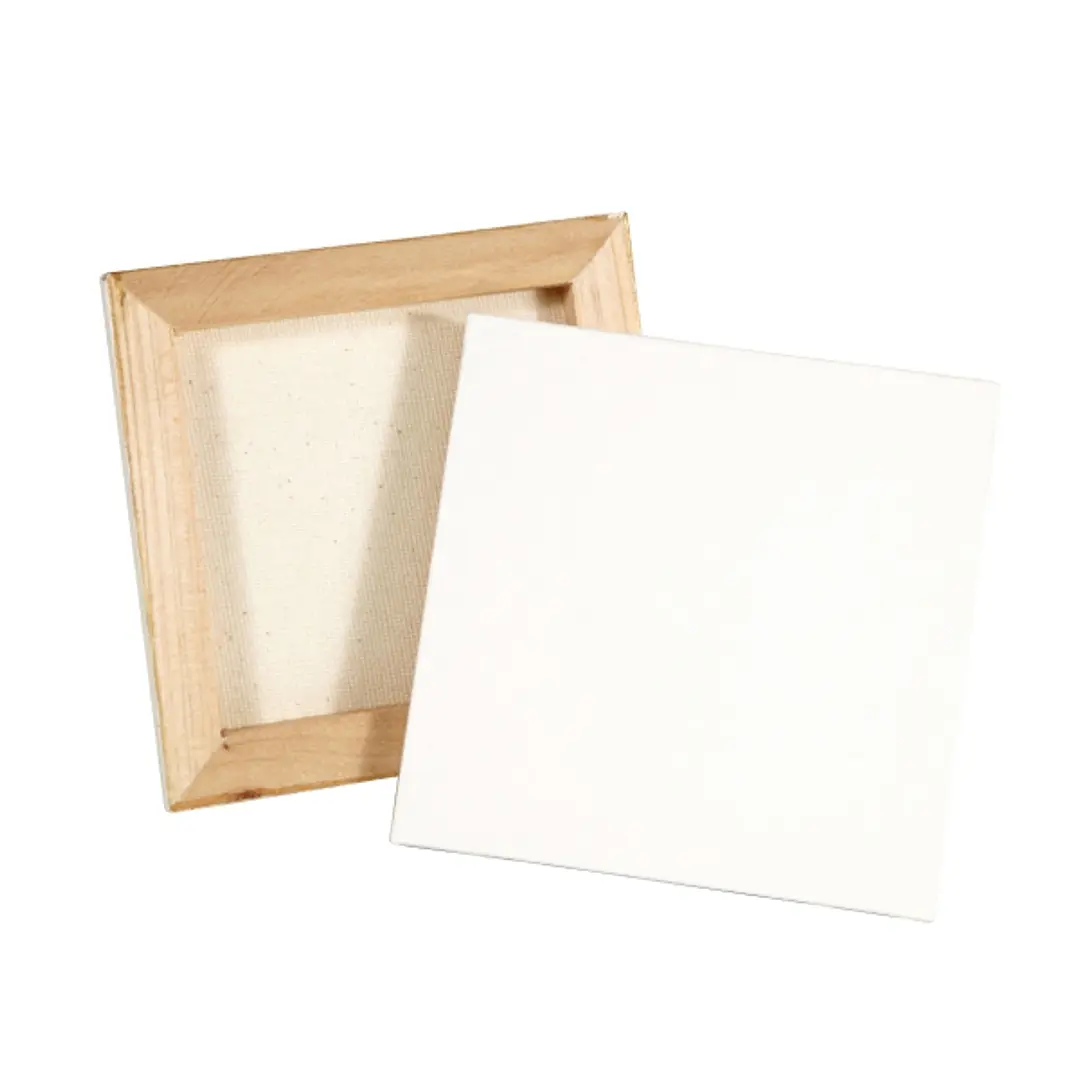Daler Rowney Simply Lienzo Mini - Cuadrado - 10x10cm - Color Blanco 1