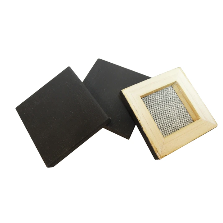 Daler Rowney Simply Pack de 16 Lienzos Mini - Cuadrado - 6.35x6.35cm - Color Negro 1