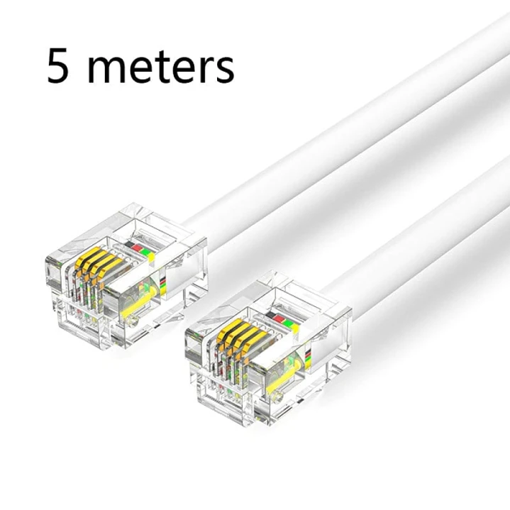 Vention Cable de Telefono RJ11 - 5m - Color Blanco 1