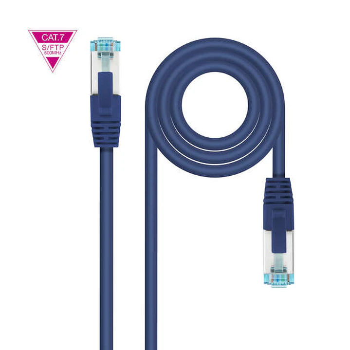 Nanocable Cable Red Cat.7 LSZH SFTP PIMF AWG26 25cm - Color Azul 1