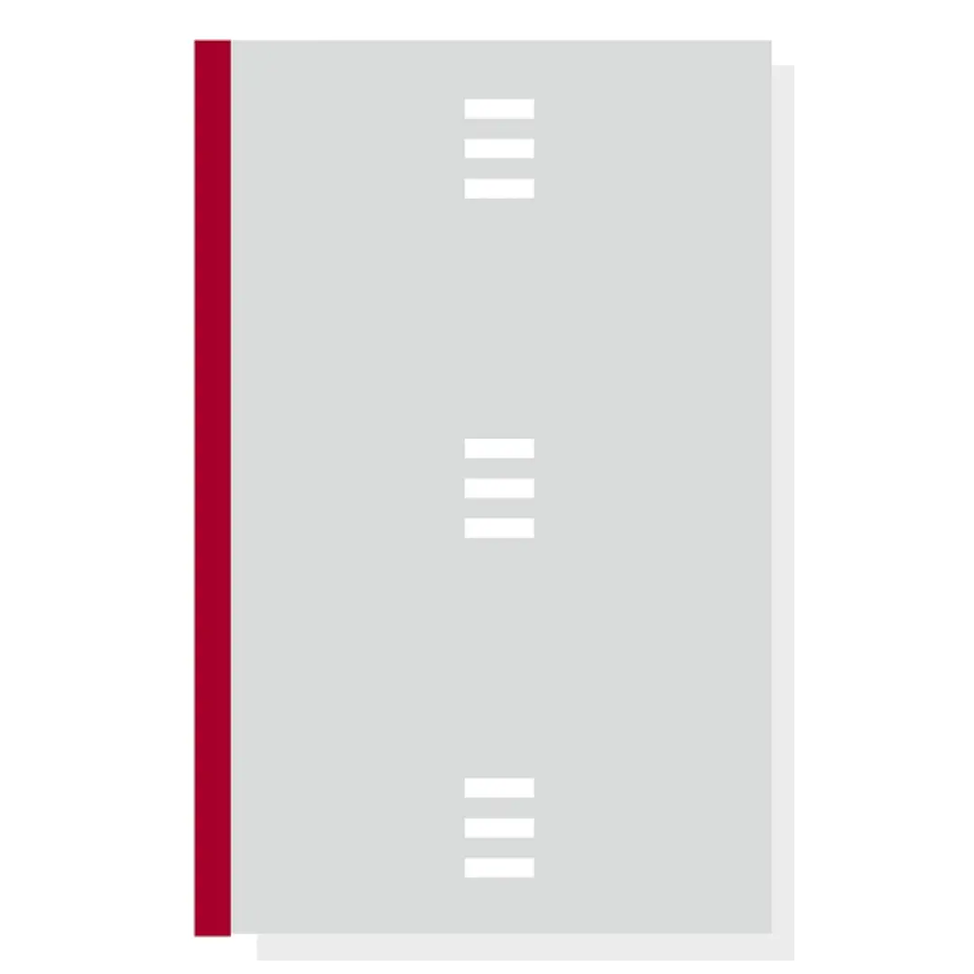Finocam R4067 Bloc de Notas para Agendas Open - Perforado - Formato A4 - 210x5x297mm - Lineas Guia - Color Gris Claro 1