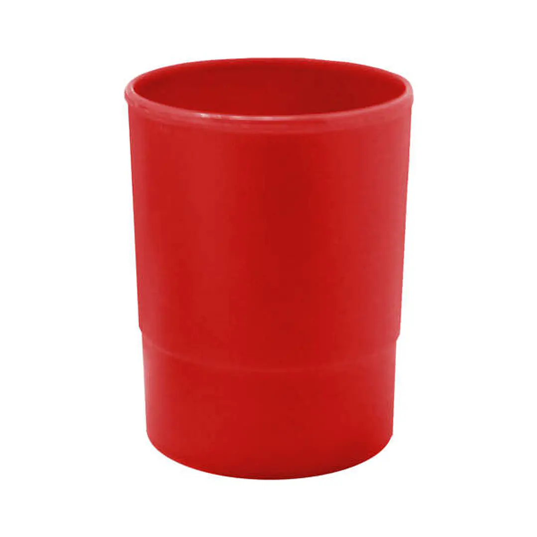 Dohe Cubilete Redondo en Poliestireno - 100% Reciclable - Apilable - 100x100mm - Ideal para Organizar Material de Oficina 1