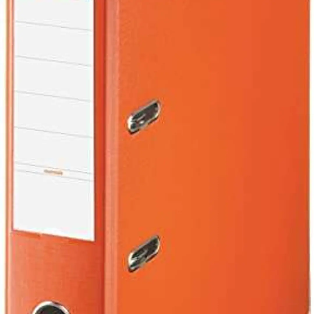 Esselte Archivador de Palanca - Formato Folio - Lomo 75mm - Capacidad para 500 Hojas - Color Naranja 1