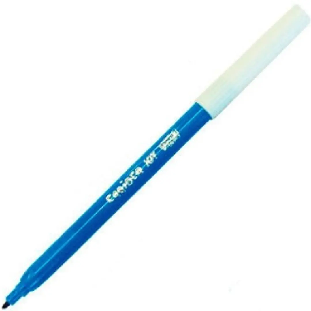 Carioca Joy Rotulador Monocolor - Cuerpo Redondo - Tinta Superlavable - Punta Fina 2.8mm Bloqueada - Tapa Ventilada - Color Azul 1