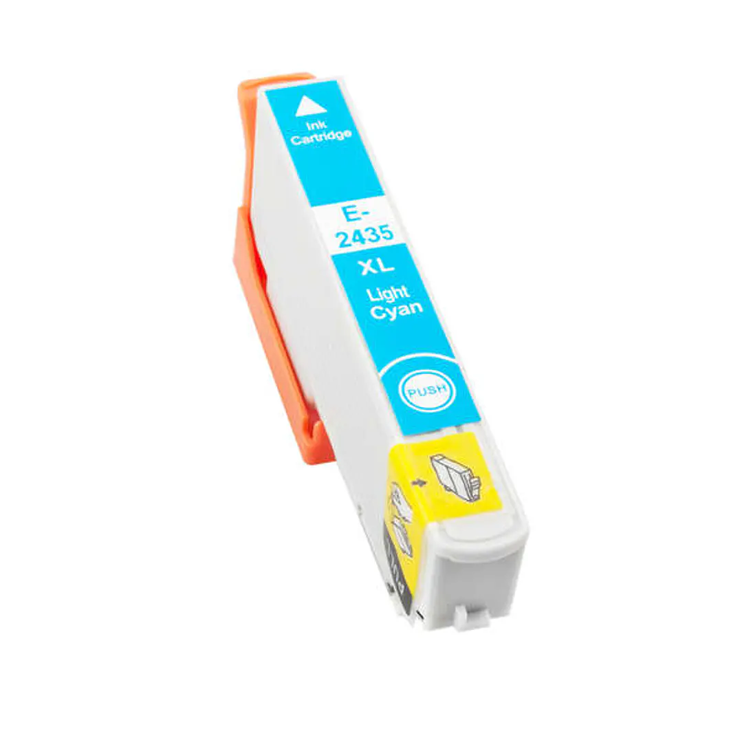 Epson T2435/T2425 (24XL) Cyan Light Cartucho de Tinta Generico - Reemplaza C13T24354012/C13T24254012 1