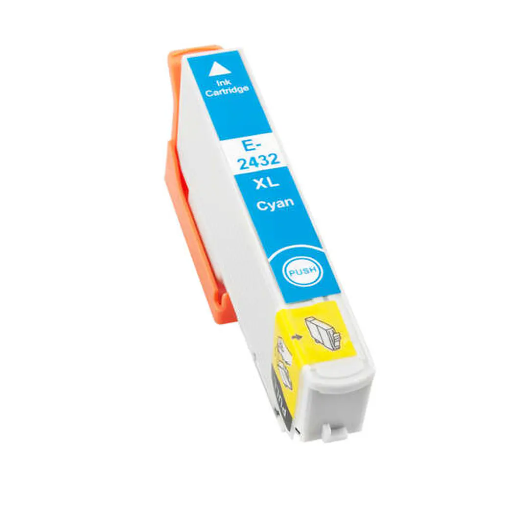 Epson T2432/T2422 (24XL) Cyan Cartucho de Tinta Generico - Reemplaza C13T24324012/C13T24224012 1