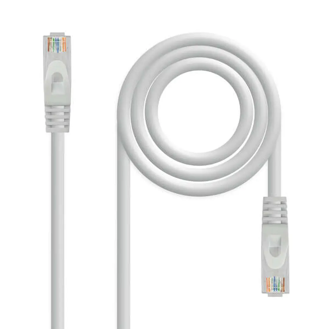 Nanocable Cable Red Latiguillo RJ45 LSZH CAT.6A UTP AWG24 - 25 cm - Color Gris 1