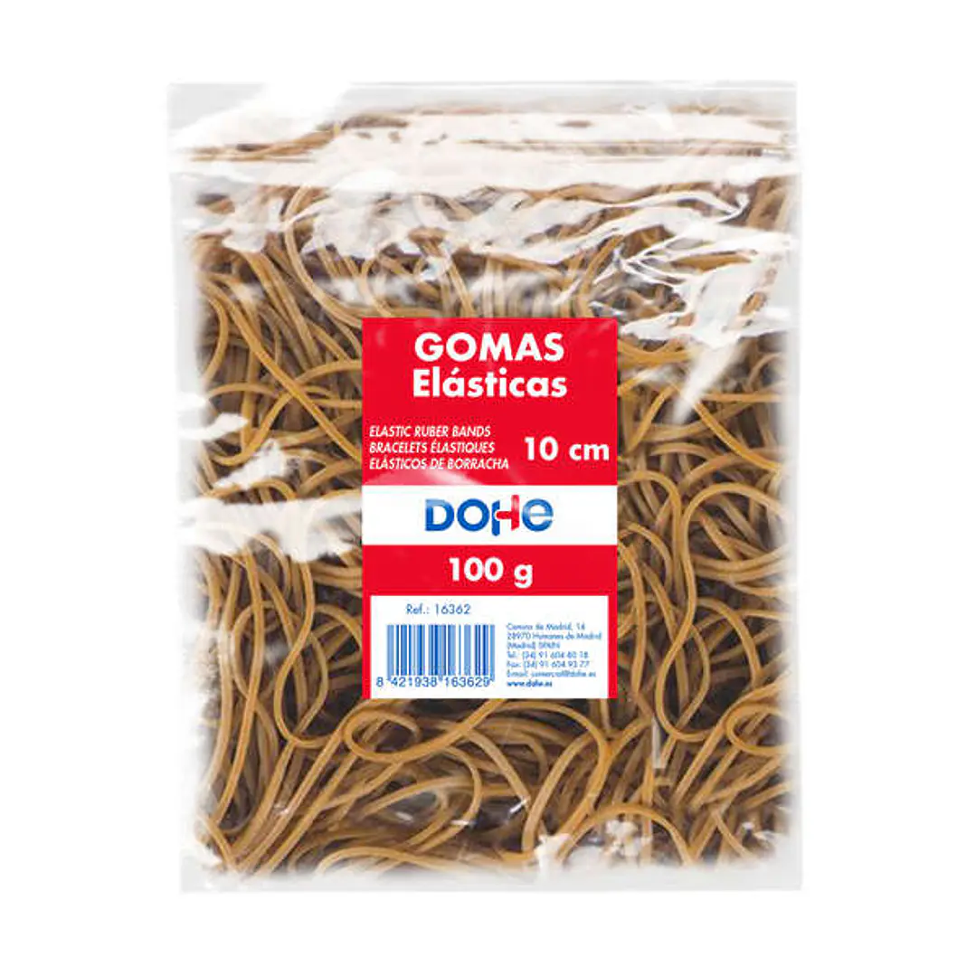 Dohe Gomas de Latex - Longitud 10cm - Gran Resistencia y Elasticidad - Bolsa de 100gr 1