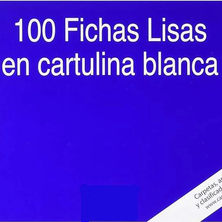 Mariola Pack de 100 Fichas Lisas Nº4 para Fichero - Medidas 200x120mm - Color Blanco 1